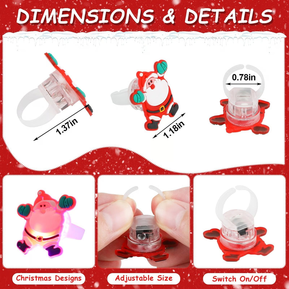 🎄 Light up your Christmas night with festive glowing fun!