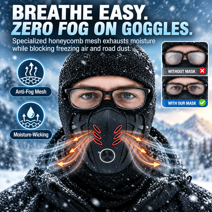 🌬️❄️🚴Winter Rider Warm Anti-Haze Balaclava Full Face Mask🛡️🌫️