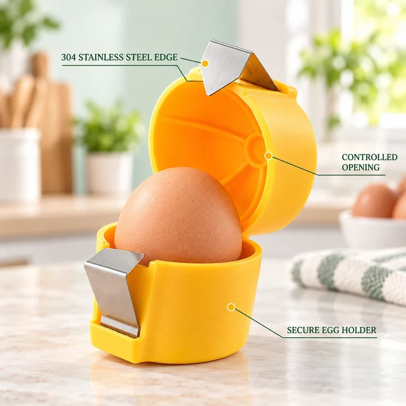 Quick Egg Cracker Tool – Open Hundreds Of Eggs Faster & Cleaner