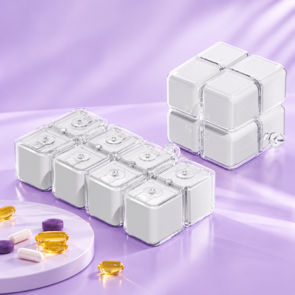 Fernfablelab™ | Aesthetic 8-Slot Pill & Vitamin Dispenser