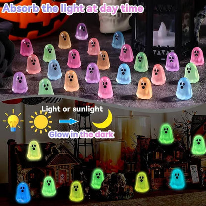 🎃 Must-Have Halloween Decor – 30pcs Cute Mini Ghost Figures 👻