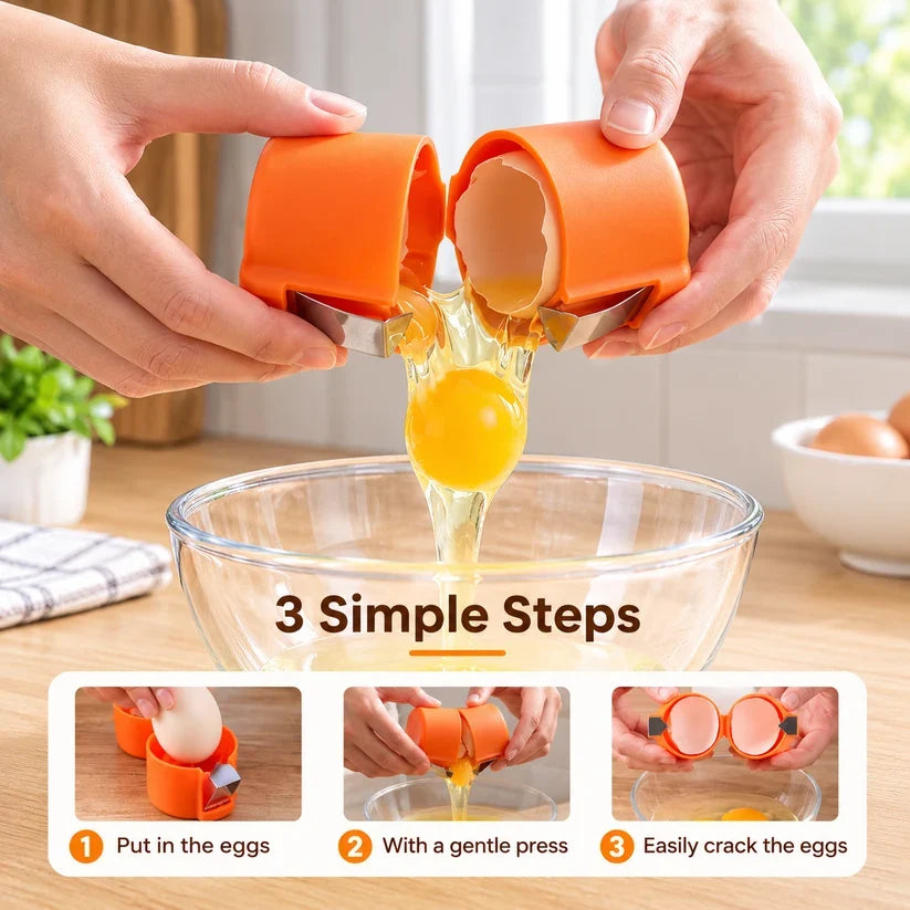 Quick Egg Cracker Tool – Open Hundreds Of Eggs Faster & Cleaner