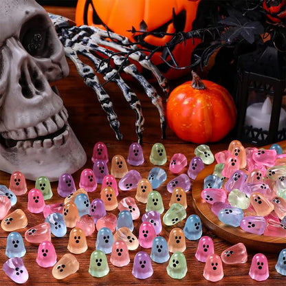 🎃 Must-Have Halloween Decor – 30pcs Cute Mini Ghost Figures 👻
