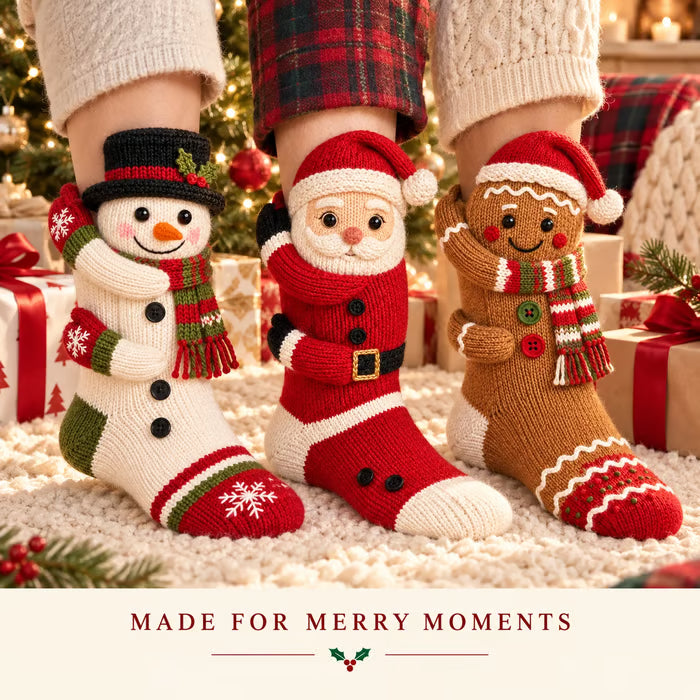 The best gift—3D Christmas Hugging Christmas Socks