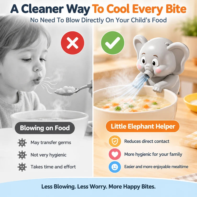 🐘 Hands-Free Food Cooling Fan