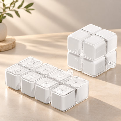 Fernfablelab™ | Aesthetic 8-Slot Pill & Vitamin Dispenser
