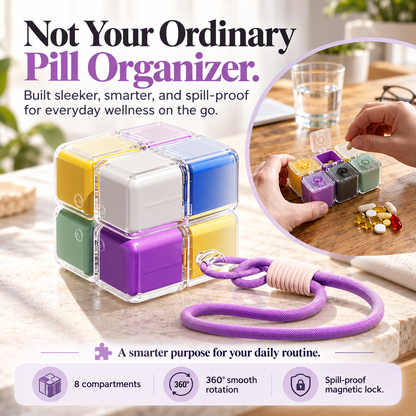 Fernfablelab™ | Aesthetic 8-Slot Pill & Vitamin Dispenser