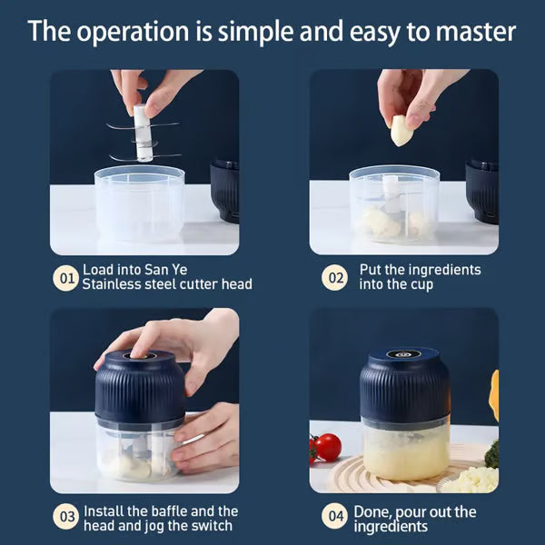 🥗⚡️Mini Electric Food Chopper -Fast Kitchen Grinder