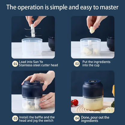 🥗⚡️Mini Electric Food Chopper -Fast Kitchen Grinder