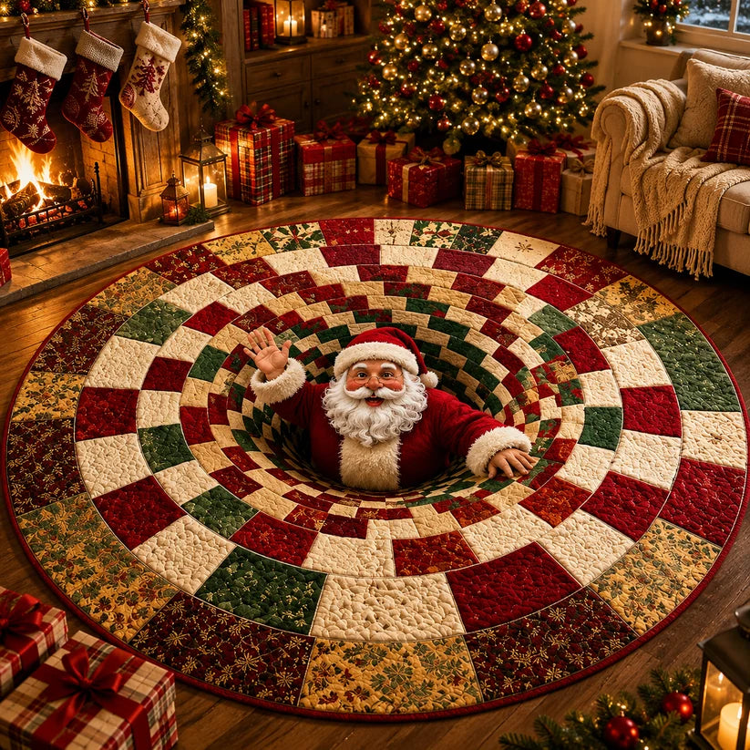 🎃🎄 3D Illusion Holiday Rug – Spooky Halloween & Christmas Magic for Your Home
