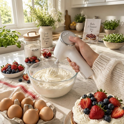 🍰 Cordless 3-Speed Hand Mixer – Portable Freedom for Every Kitchen & Beyond
