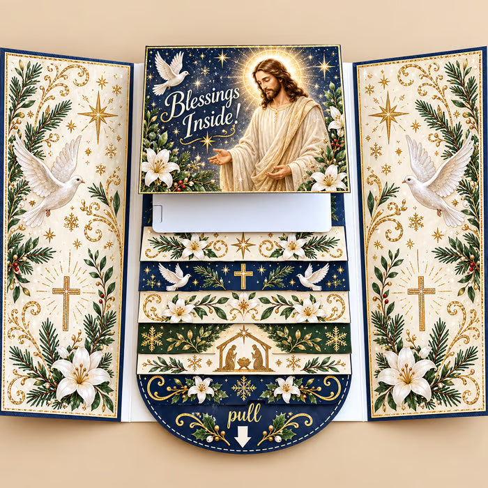 ⏰LAST DAY 50% OFF - 2026 New🎅🎁 Waterfall Christmas Gift Card Booklet 💳✨