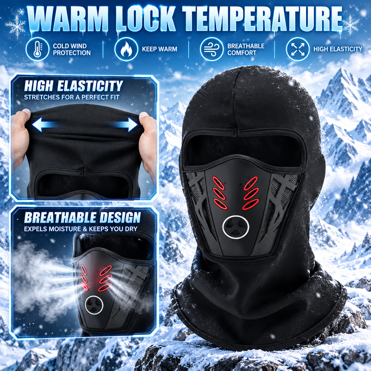 🌬️❄️🚴Winter Rider Warm Anti-Haze Balaclava Full Face Mask🛡️🌫️