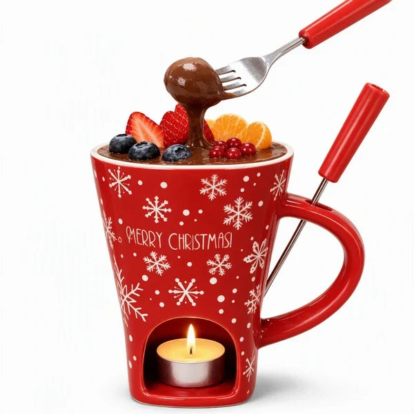 🍫 Christmas Chocolate Fondue Mug